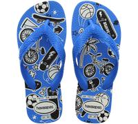 Havaianas Tongs Kids Athletic, antidérapantes, imprimés Basket & Football, Garçons 23-24 Bleu