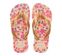 Havaianas Kids Flores Fille FlipFlop Beige/Golden 35 EU