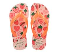 Havaianas Tongs enfant filles KIDS FLORES Multicolore semelle imprimée lanières métalliques 33/34
