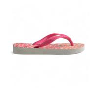Havaianas - Kids Flores, Tongs, Confortables, Durables et Amusantes, Semelle avec Motif Floral, Lanières Métallisées et Semelle Antidérapante, Filles