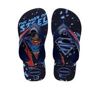 Havaianas Tongs Max Herois unisexes pour enfant, Bleu marine, rouge rubis, 16.5/18 EU