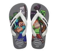Havaianas - Kids Minecraft, Tongs Pour Enfants, Confortables Et Résistantes, Semelle Imprimée Pixelisée, Semelle Antidérapante