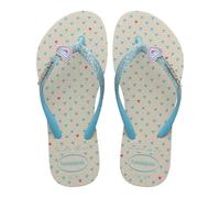 Havaianas - Kids Slim Glitter II, Tongs Avec Imprimé Et Paillettes, Design Léger Et Brillant, Semelle Antidérapante, Filles
