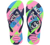 Havaianas Fille Kids Slim Powerpuff Girls Tongues, White, 25/26