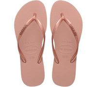 Tongs Havaianas Slim Logo Métallique beige doré femme - 35-36