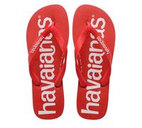 Havaianas Logo Mania Tongs Claquettes Imprimé Hommes Couleur Ruby Rouge Taille 45/46