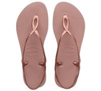 Havaianas - Luna, Sandales Confortables, Élégantes et Fonctionnelles, Ajustement Sûr à la Cheville, Lanières Tressées et Semelle Antidérapante, Femme, Crocus rose, 41/42