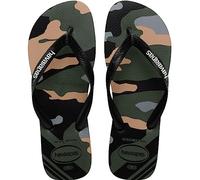 Havaianas Men's Top Camu Flip-Flop, Green Olive Black, 43/44 EU