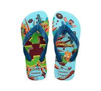Havaianas Minecraft (Mini Me) Tongues, White/Blue Comfy, 23/24 EU