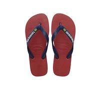 Havaianas Mixte Brasil Logo Tongs, Red, 23/24 EU
