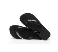 Havaianas Mixte Enfant Brasil Logo (Mini Me) Flipflops Black/Black 23 EU