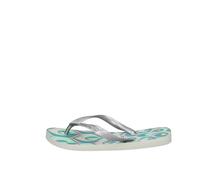 Havaianas Printemps, tongs femme, Blanc, argent, bleu, vert, 41/42 EU