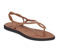 Sandales plates femmes Havaianas LUNA POINT Marron 39 / 40