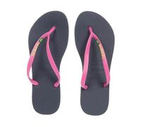 HAVAIANAS Sandales Slim Brasil Logo - Femme - Marine et rose 35/36