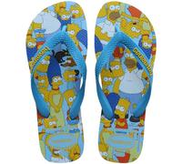Havaianas Simpsons, Tongs unisexes pour adultes, turquoise, 4.5/5 UK
