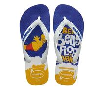 Havaianas Simpsons, Tongs unisexes pour adultes, Blanc Blanc Bleu Étoile Bleu Étoile, 35/36 EU