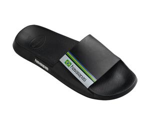 Havaianas Slide Brasil, Sandale glissante Mixte, Noir, 35/36 EU