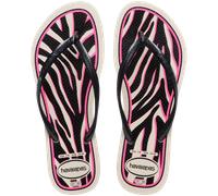 Havaianas - Slim Animals - Tongs femme Beige / Dark Grey Metallic - BR 41 - 42