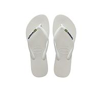 Havaianas - Slim Brasil Logo, Tongs Confortables, Durables et Légères, Hommage au Brésil, Drapeau sur Lanières, Femme