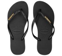 Havaianas Slim Femme - Tongues et Sandales, Noir - Taille 33/34 - Plastique Black 33/34