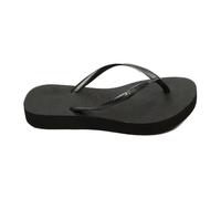 Havaianas - Slim Flatform - Femme - Chaussures - Noir - Taille: 37 EU