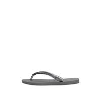 Havaianas - Slim Glitter Flip Flops - Femme - Chaussures - Gris - Taille: 35 EU