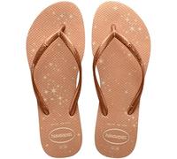 Havaianas Slim Gloss Filles Tongs, Beige, 23/24 EU