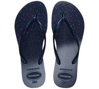 Havaianas Slim Gloss, Tongs pour femme, Bleu marine, bleu marine, 34 EU
