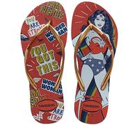 Havaianas Slim Heroinas Wonderwoman, Tongues, bleu marine - rouge, taille 33/34