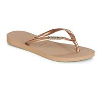 Havaianas Slim Logo Metallic, Tongs femme, Or (Rose Gold/Rose Gold 5282), 35/36 EU