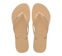 Havaianas - Slim Logo Pop Up, Tongs Avec Logo De Couleur Contrastée, Silhouette Fine Et Confortable, Semelle Antidérapante, Femmes