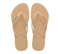 Havaianas - Slim Logo Pop Up, Tongs Avec Logo De Couleur Contrastée, Silhouette Fine Et Confortable, Semelle Antidérapante, Femmes