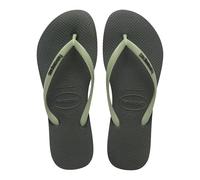Havaianas - Slim Logo Pop Up, Tongs Avec Logo De Couleur Contrastée, Silhouette Fine Et Confortable, Semelle Antidérapante, Femmes