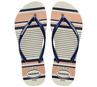 Havaianas Slim Nautical Femme FlipFlop White/Navy Blue 33 EU