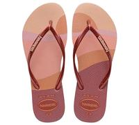 Havaianas Slim Palette Glow (Mini Me), Tongs pour filles, Ballet Rose., 10/11 UK Child