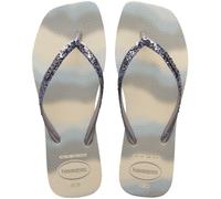 Tongs femmes Havaianas SLIM SQUARE GLITTER PARTY Bleu 37 / 38