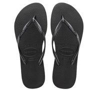Havaianas - Slim, Tongs Élégantes, Durables et Polyvalentes, avec Semelle Texturée pour Adhérence et Soutien, Femme Noir 35/36 EU