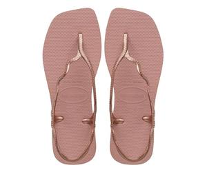 Havaianas Soleil, Sandale FEMMES, Rose Crocus Gold Metallic, 33-34