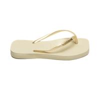 Havaianas - Square Logo Metallic - Femme - Chaussures - Beige - Taille: 41 EU