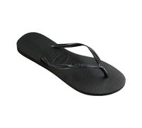 Havaianas Tongs Slim - Élégantes et Durables, Semelle Texturée Antidérapante - Femme Noir 35/36 EU