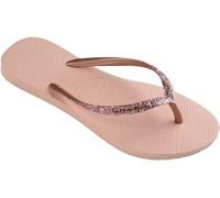 Tongs Havaianas Slim Glitter II rose doré femme - 41-42