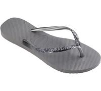 Havaianas Tongs Slim Hardware pour femme, B (M) US, gris acier, 39/40 EU