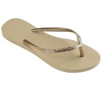 Havaianas Tongs fines à paillettes pour femme, Gris clair, 35/36 EU