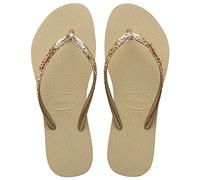 Tongs paillettÃ©s enfant Havaianas Slim II Beige 29/30