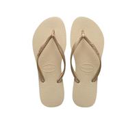 Tongs Havaianas Slim Metallic F pour Femme 37 - 38 Beige