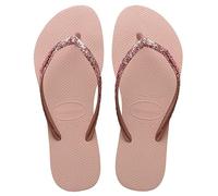Tongs Havaianas Slim Glitter II rose doré femme - 35-36