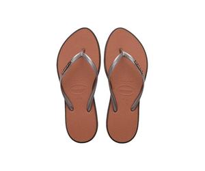 Havaianas Tongs Slim Point Marron pour femme, Dark Brown, 37.5/38 EU