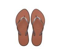 Havaianas Tongs Slim Point Marron pour femme, marron, 35 EU