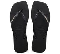 Havaianas - Tongs - Slim Square Logo Metallic Black/Silver 2 pour Femme - Taille 39 - 40 - Noir Noir 39 - 40
