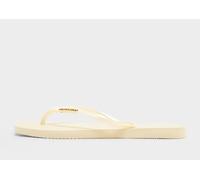 Havaianas Tongs Slim Square Logo Metallic Femme - Crème 35/36